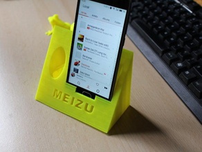 meizu m2 mobile phone stand 3d print model - Mito3D
