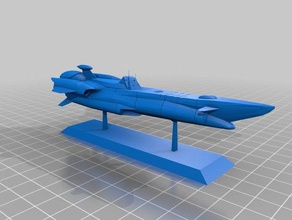 nautilus nadia et le secret leau bleu blue water fushigi no umi vehicles anime gainax jules verne nemo submarine 3d print model - Mito3D