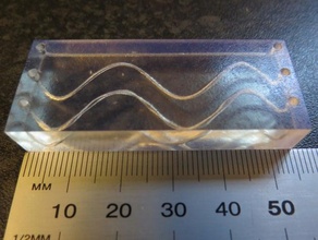 les canaux microfluidiques de l'apprentissage laboratoire puce la microfluidique science 3d print model - Mito3D