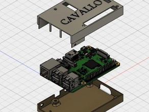 raspberry pi 3 durumunda elektronik case 3d print model - Mito3D
