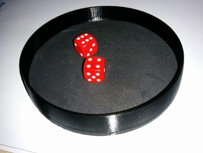 basit zar tepsi aksesuar oyun rolling dice masa üstü oyunlar 3d print model - Mito3D