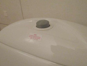 toilet push button bathroom 3d print model - Mito3D