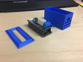üç kere tüy röle kartı kutusu 3d baskı adafruit featherwing minirelay proje 3d print model - Mito3D