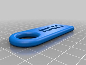 catena chiave di jules accessori personalizzato 3d print model - Mito3D
