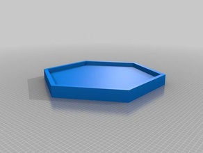 hex-terrain-Objekt-Basen Spiele Brettspiel heroscape Tischplatte 3d print model - Mito3D
