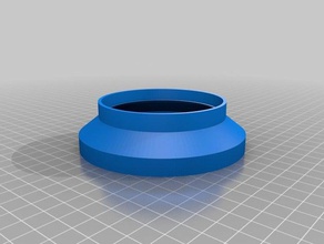 my customized parametric air duct diameter adapter replacement parts 3d print model - Mito3D