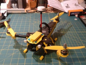 t280 impressos em 3d mini fpv tricopter rc veículos 3d print model - Mito3D