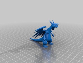 mega charizard creatures fire pokemon 3d print model - Mito3D