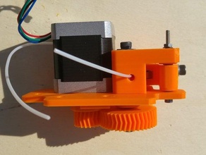 orange extruder 3d printer extruders bowden delta geared mendel mendelmax 15 2 3d print model - Mito3D