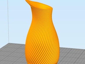 spiral sürahi dekor printinz 3d print model - Mito3D