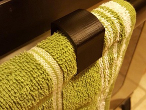 oven fridge door handle rack towel rag holder clip clamp kitchen dining secure stove 3d print model - Mito3D