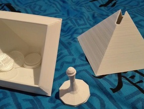 cube coin box 1 free 3d print household money 3d print model - Mito3D