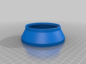bathroom air duct diameter adapter replacement parts customized 3d print model - Mito3D