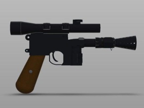 dl-44 oggetti di scena blaster han solo la pistola star wars 3d print model - Mito3D