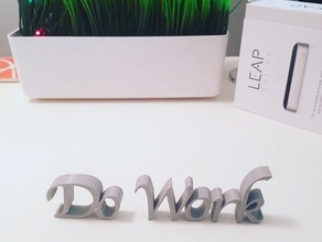 do work signs logos 3d print model - Mito3D