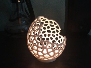 agrietado huevo candel titular decoración 3d print model - Mito3D