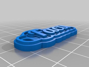 facu keychains customized 3d print model - Mito3D