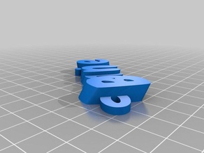 bonnie 2-pink Schlüsselanhänger angepasst 3d print model - Mito3D