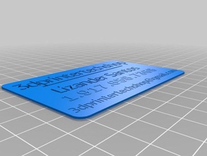my3dptshop business card maker özelleştirilmiş ofis 3d print model - Mito3D