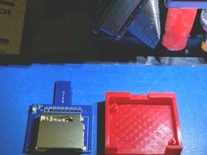 printrbot simple metal micro sd standard mod 3d printer accessories card reader 3d print model - Mito3D