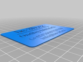 meine maßgeschneiderten business card maker office 3d print model - Mito3D