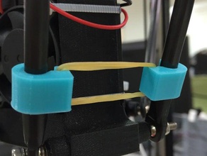 kossel delta rubber band holder rod 3d printer parts 6mm 3d print model - Mito3D