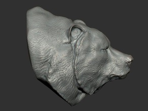 oso las esculturas animal 3d print model - Mito3D