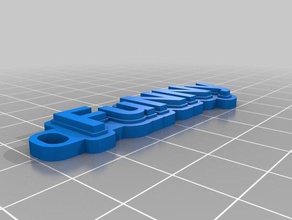 funny3 Schlüsselanhänger angepasst 3d print model - Mito3D