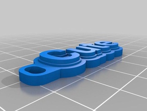 cute keychains customized 3d print model - Mito3D