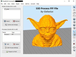 my s3d process fff file printing robo3d robo 3d settings simplify3d simplify 3d print model - Mito3D