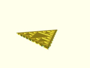 icosahedron modules sierpinski fill canvas math art 3d print model - Mito3D