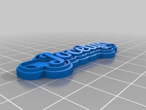 my customized multiline tag keychain keychains 3d print model - Mito3D