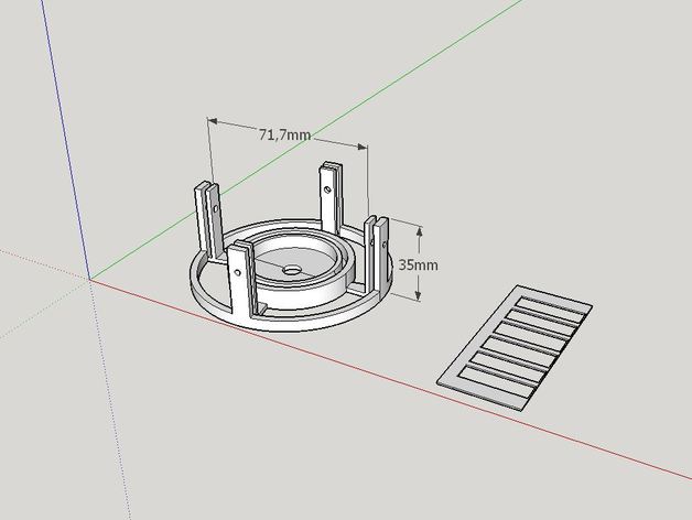 bathtub drain strainer vacuum mounted ikea stugvik hook parts bathroom 3D print model - Mito3D