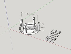 bathtub drain strainer vacuum mounted ikea stugvik hook parts bathroom 3d print model - Mito3D