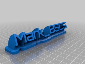 mark bscs nameplate office customized 3d print model - Mito3D