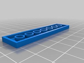 lego-compatible 2x8 tile construction toys customized 3d print model - Mito3D