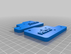 axis front plates he3d printer parts ei3 y-axis 3d print model - Mito3D