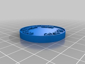 hca coin 2 coins badges customized 3d print model - Mito3D