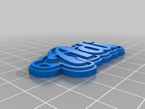 adi keychain keychains customized 3d print model - Mito3D