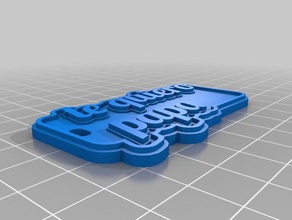 pa erick baba Anahtarlık özelleştirilmiş 3d print model - Mito3D