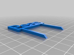 il mio personalizzato giardino segno di lattuga piselli all'aperto 3d print model - Mito3D