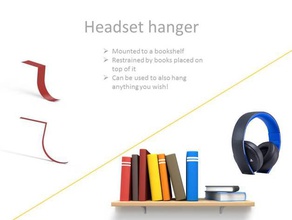 headset hanger 3d drucken 3d print model - Mito3D