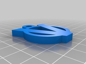 vespa clave de la cadena automoción llavero 3d print model - Mito3D
