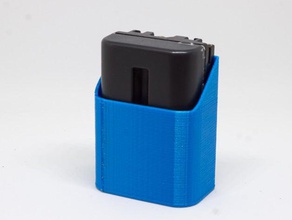 sony fm500h battery holder camera alpha dslr storage wall 3d print model - Mito3D