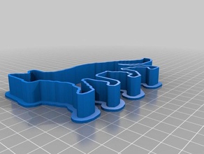 fox 1 cookie cutter sm kitchen dining customized 3d print model - Mito3D