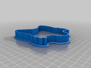 fox 2 cookie cutter sm cucina pranzo personalizzato 3d print model - Mito3D
