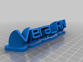 vera rn Typenschild office angepasst 3d print model - Mito3D