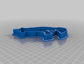 fox 3 cookie cutter sm kitchen dining customized 3d print model - Mito3D