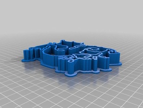 dragão 3 cortador de cookie a cozinha jantar personalizado 3d print model - Mito3D