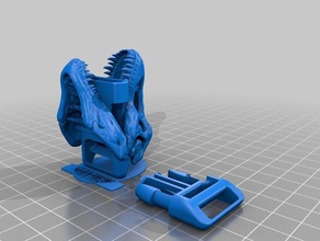 t-rex parachute clip sport outdoors 3d print model - Mito3D